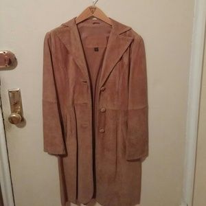 Suede 3/4 Length Coat, Guess
